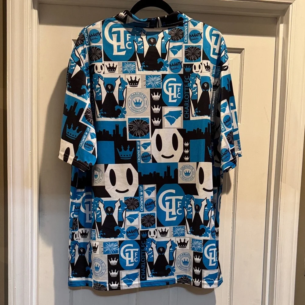 Charlotte FC button down Hawaiian style shirt, XL - Picture 3 of 4